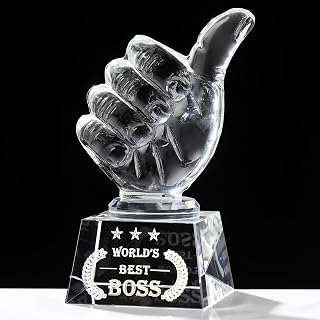 Movdyka Worlds Best Boss Ever Gifts for Men Women Bosses Day Award Plaque