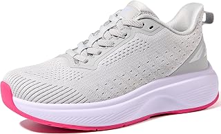Wondamo Women's Walking Shoes Slip On (Runs Large: Order Size Down) Comfortable Rebound Running Tennis Shoes Lightweight Breathable Non Slip Supportive Casual Athletic Fashion Sneakers