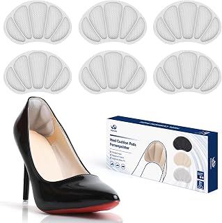 Heel Pads, 3 Pairs of Self Adhesive Heel Shoe for Loose Shoes, Non-Slip Cushion Heel for High Heels, Sneakers, Leather Shoes Too Large