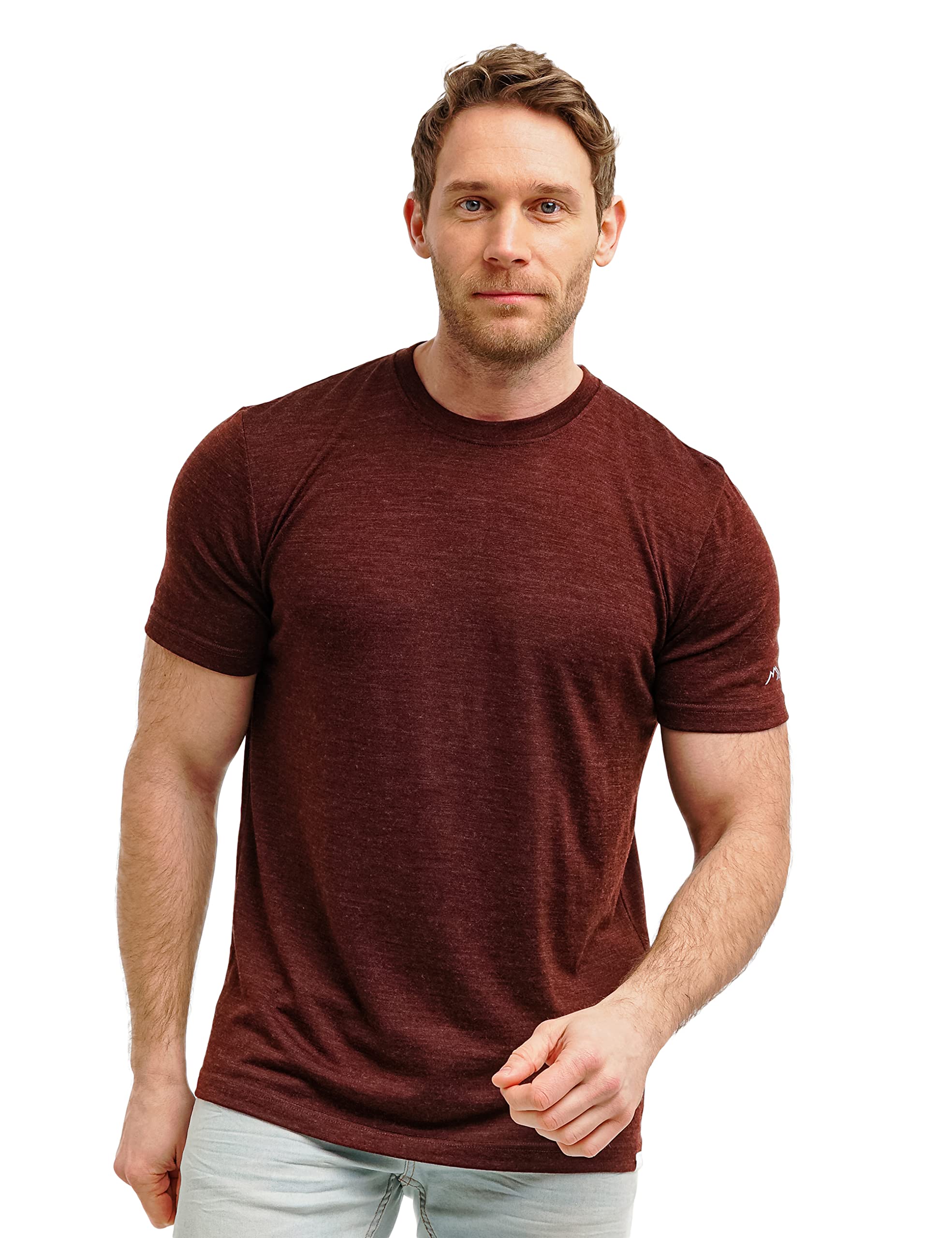 Merino.tech 100% Organic Merino Wool Lightweight Men's Baselayer Thermal T-Shirt