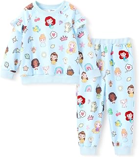 Disney Frozen Baby Girls Long Sleeve Shirt and Pocket Pants Set Autumn Casual Daily Wear