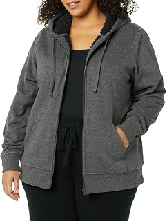 Amazon Essentials Women's Fleece Jacket with Plush Lining and Full Zip Hood