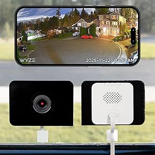 WYZE Window Camera, WiFi Indoor Security Cam, Anti-Glare Color Night Vision