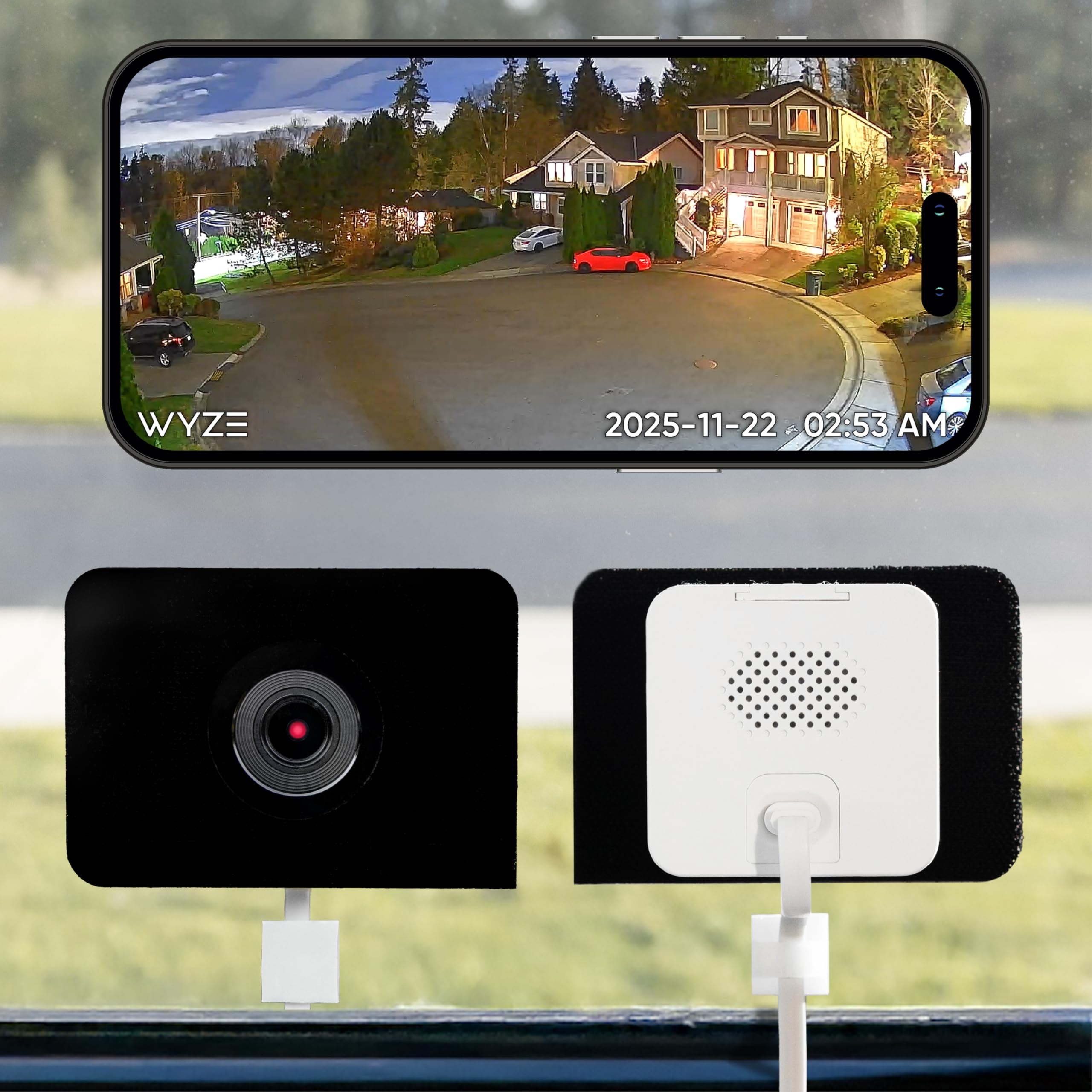 Wyze Window Camera, WiFi Indoor HD Home Security Camera, Upgraded Color Night Vi