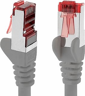 1aTTack.de Cat6 SFTP LAN Networking Cable 1x 10m RJ45 Ethernet Grey