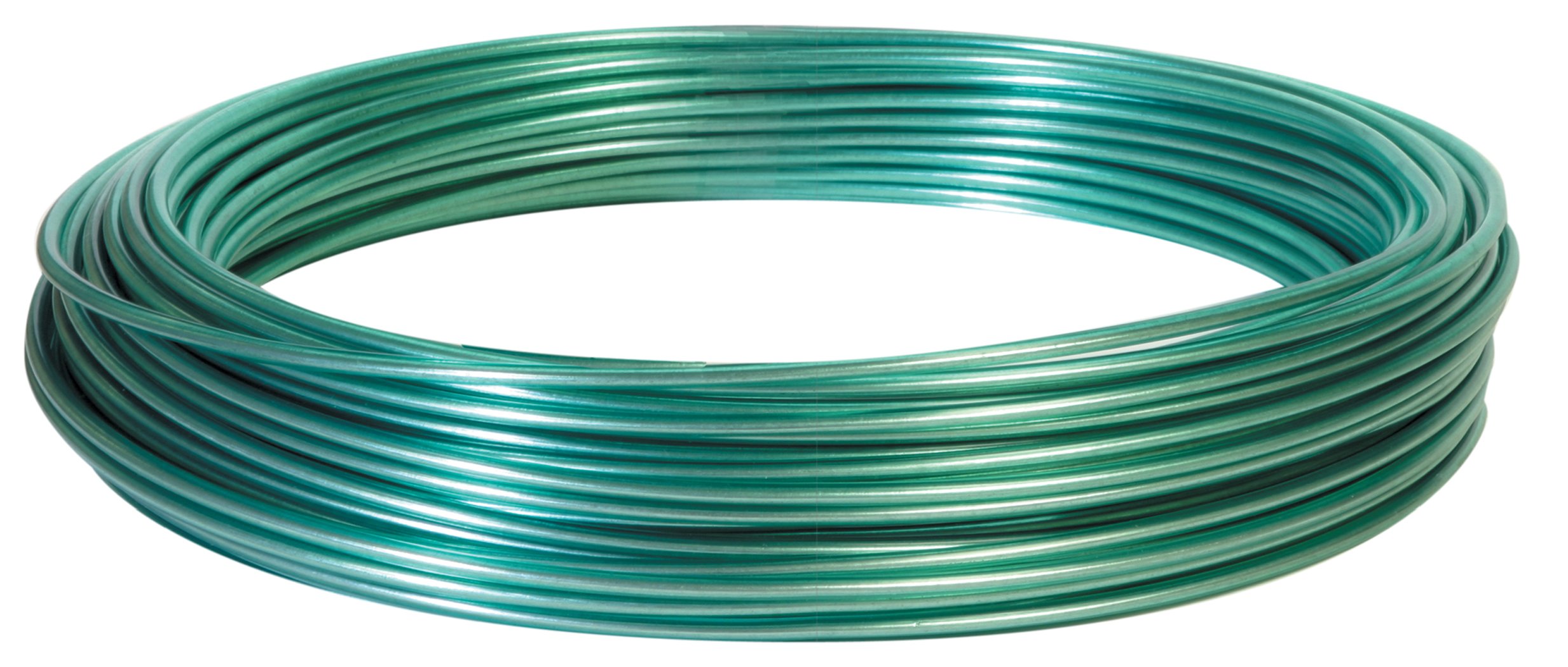 Hillman Green Vinyl-Coated Multi-Purpose Cable Wire, 100 ft, 100 lb | Fiber core