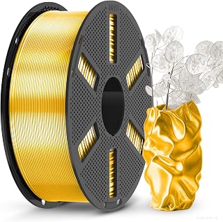 JAYO Gold Color PLA Silk Filament 1.8mm 1.1kg | More Meters per Spool: ~360 meters on 1.1 kg (2.42 lbs), Silk Gloss Finish, Accuracy ±0.2mm, Orderly Winding