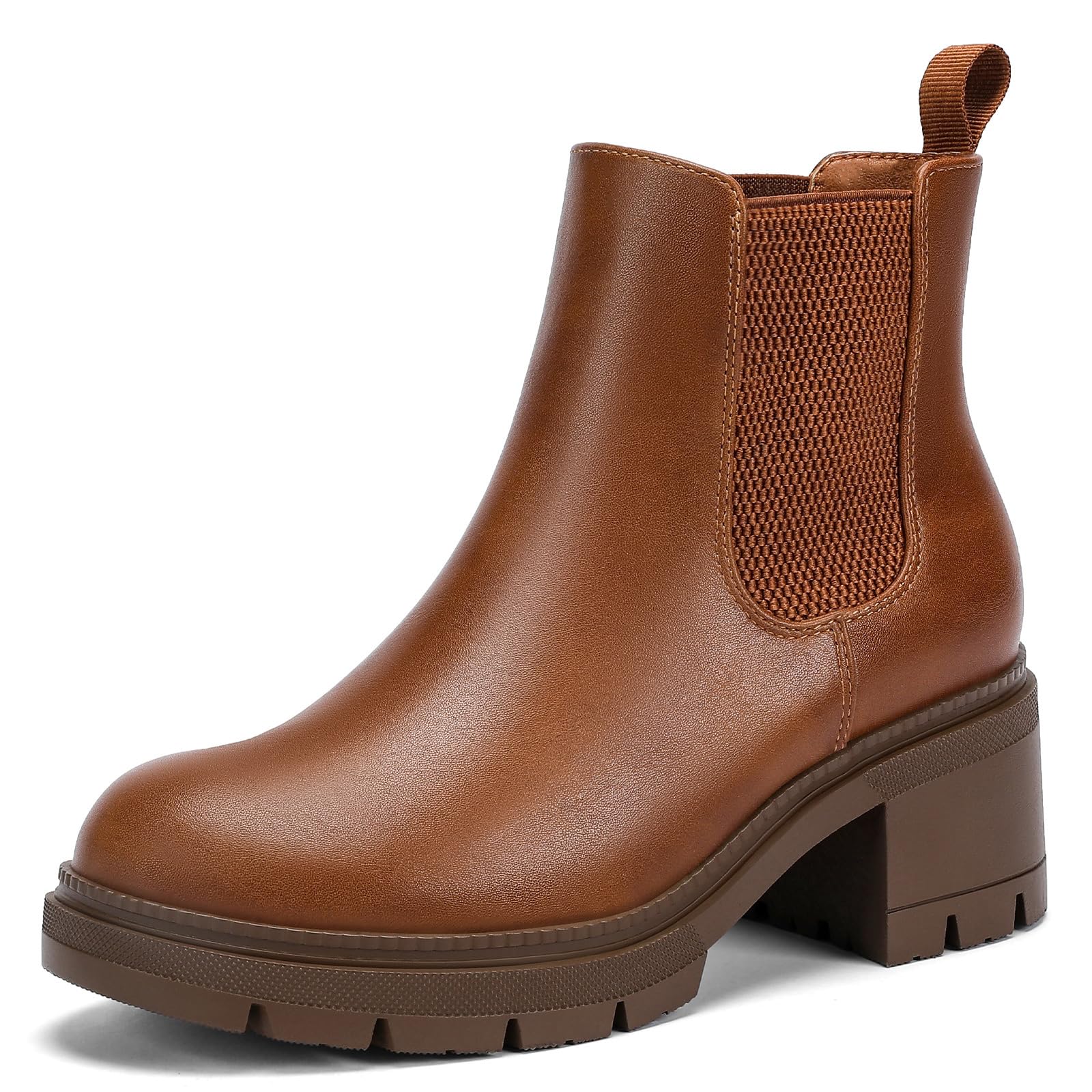DOBOLIN Womens Wide Width Slip On Chelsea Ankle Boots