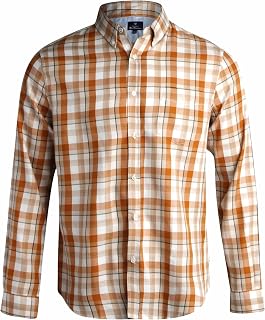 Ben Sherman メンズ ボタンダウンシャツ - レギュラーフィット 長袖 ボタンダウンシャツ - 男性用カジュアルドレスシャツ(S-XL)