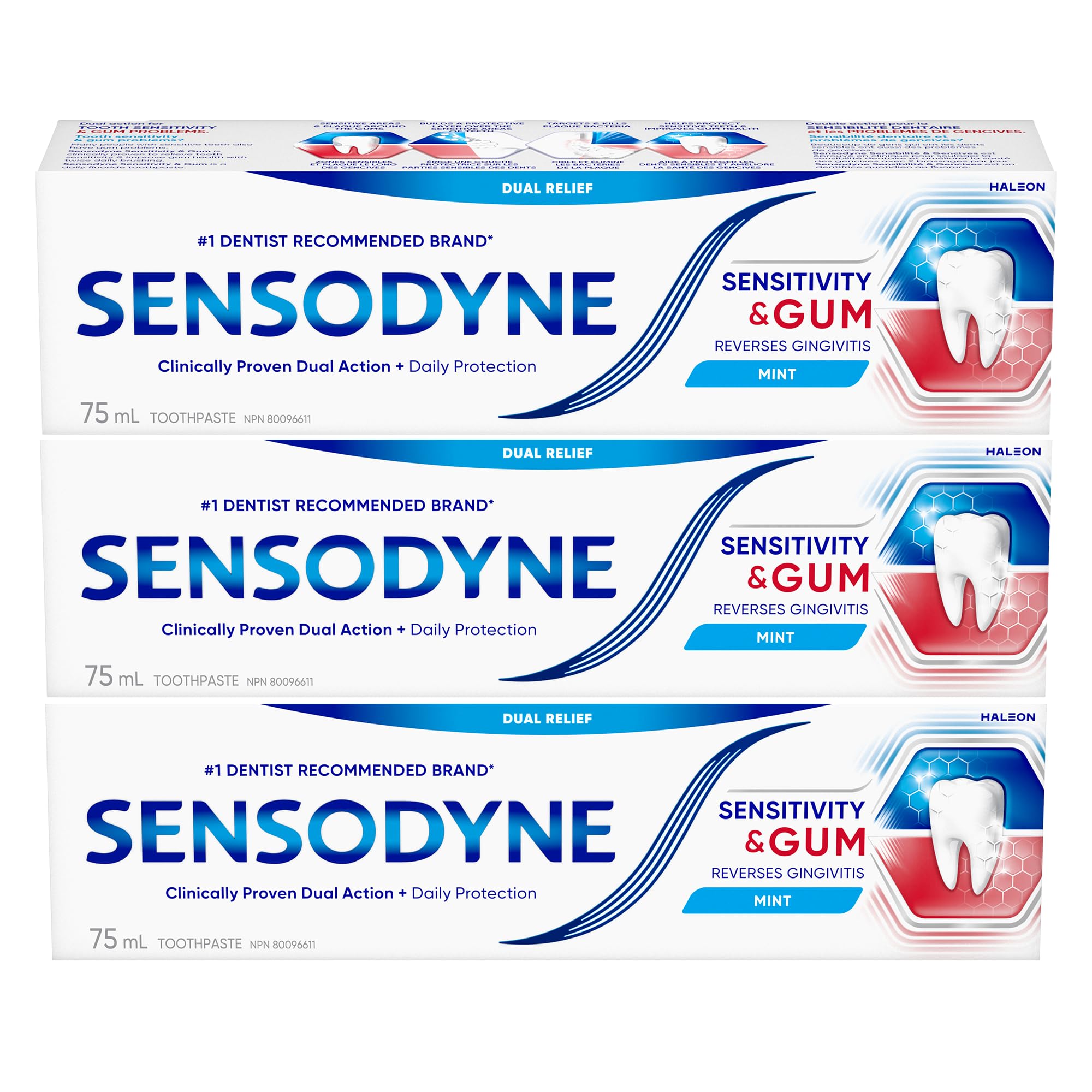 SENSODYNE Sensitivity & Gum Mint (Toothpaste) Pack of 3