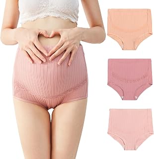 CM Tech Maternity Shorts [Set of 4], Low-rise Cotton Pregnancy Pants, Pre- and Postnatal, Cotton, Antibacterial and Deodorant, Maternity Underwear, No-tightening, Panties, Large Size