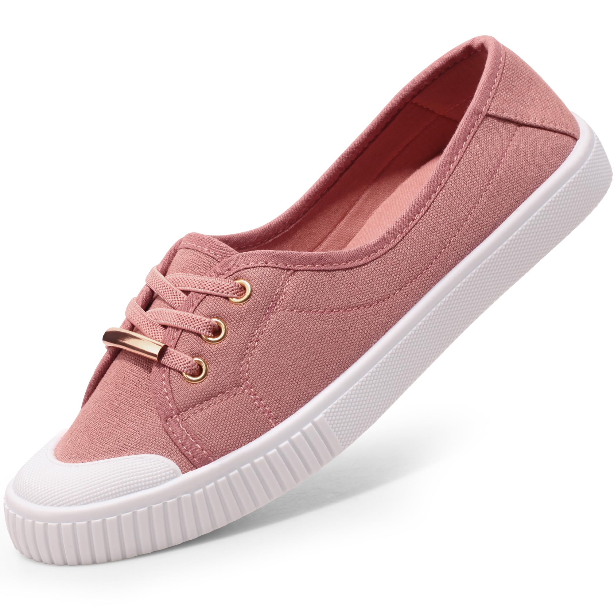 Harvest Land Women's Sneaker Low Top Canvas Fashion Slip on Shoes