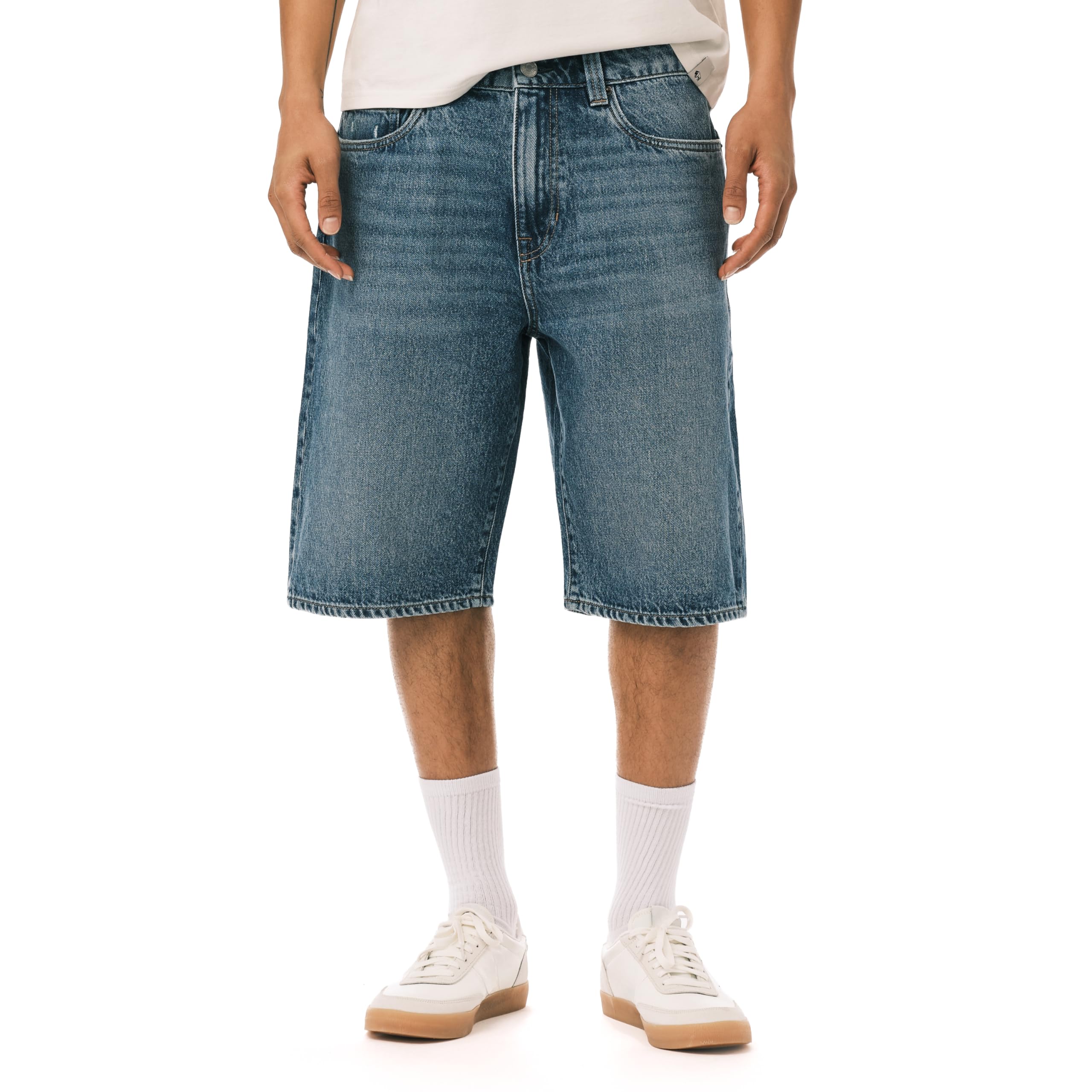 Buffalo David Bitton Short en jean Mick pour homme Coupe ample