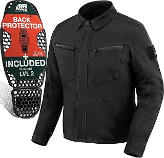SHIMA Giro Jacket Motorcycle Jacket Men AirForce Protector Back Jacket Motorcycle Jackets Protections Stretch Summer Motorcycle Armor Jackets Urban Motorcycles (Males, Black, 3XL)