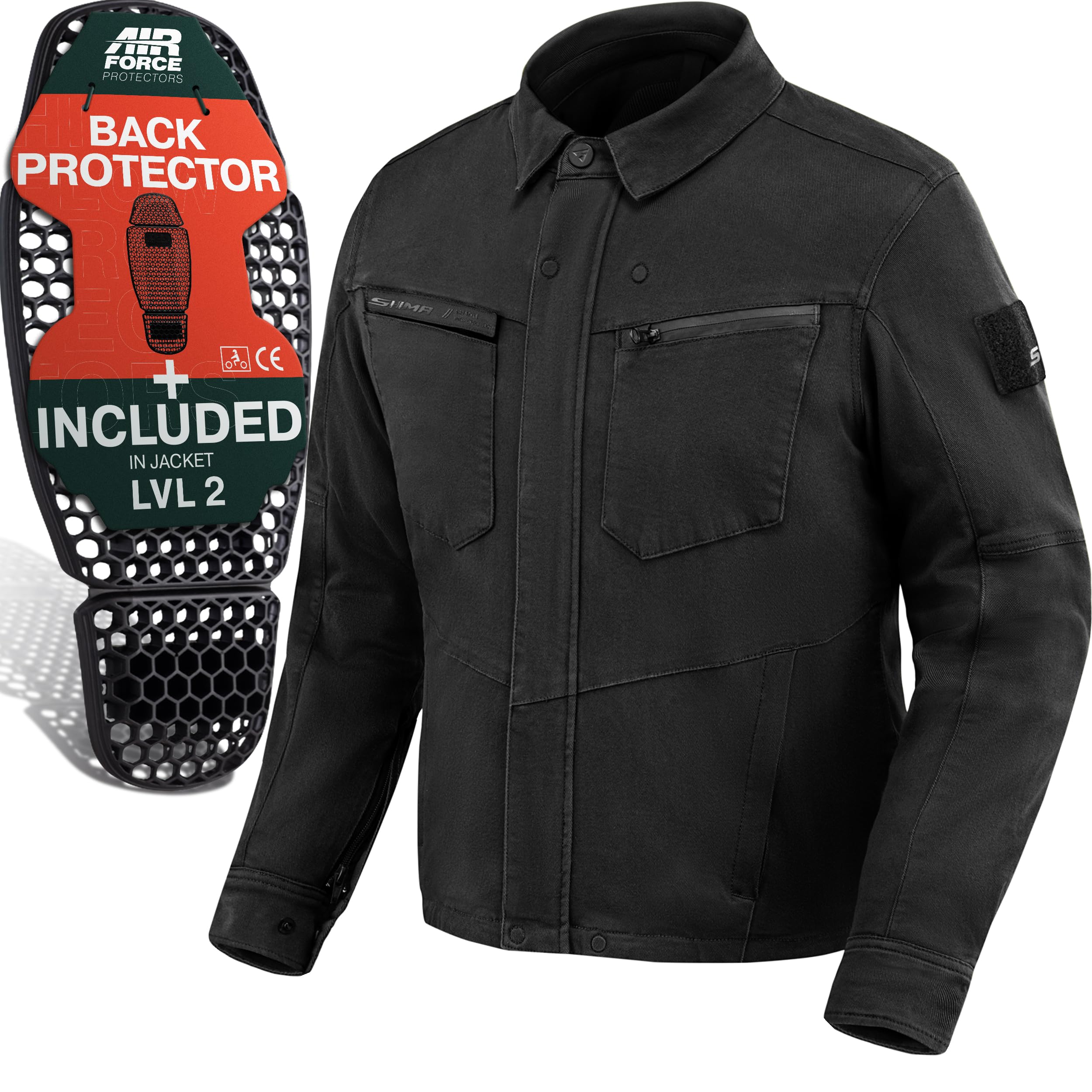 SHIMA Giro Jacket Motorcycle Jacket Men AirForce Back Protector Jacket Motorcycl