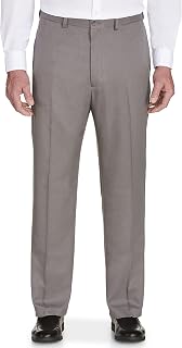 Haggar - Cool 18 Pro Heather Classic Fit Flat Front Casual Pant, Men's Casual Trousers