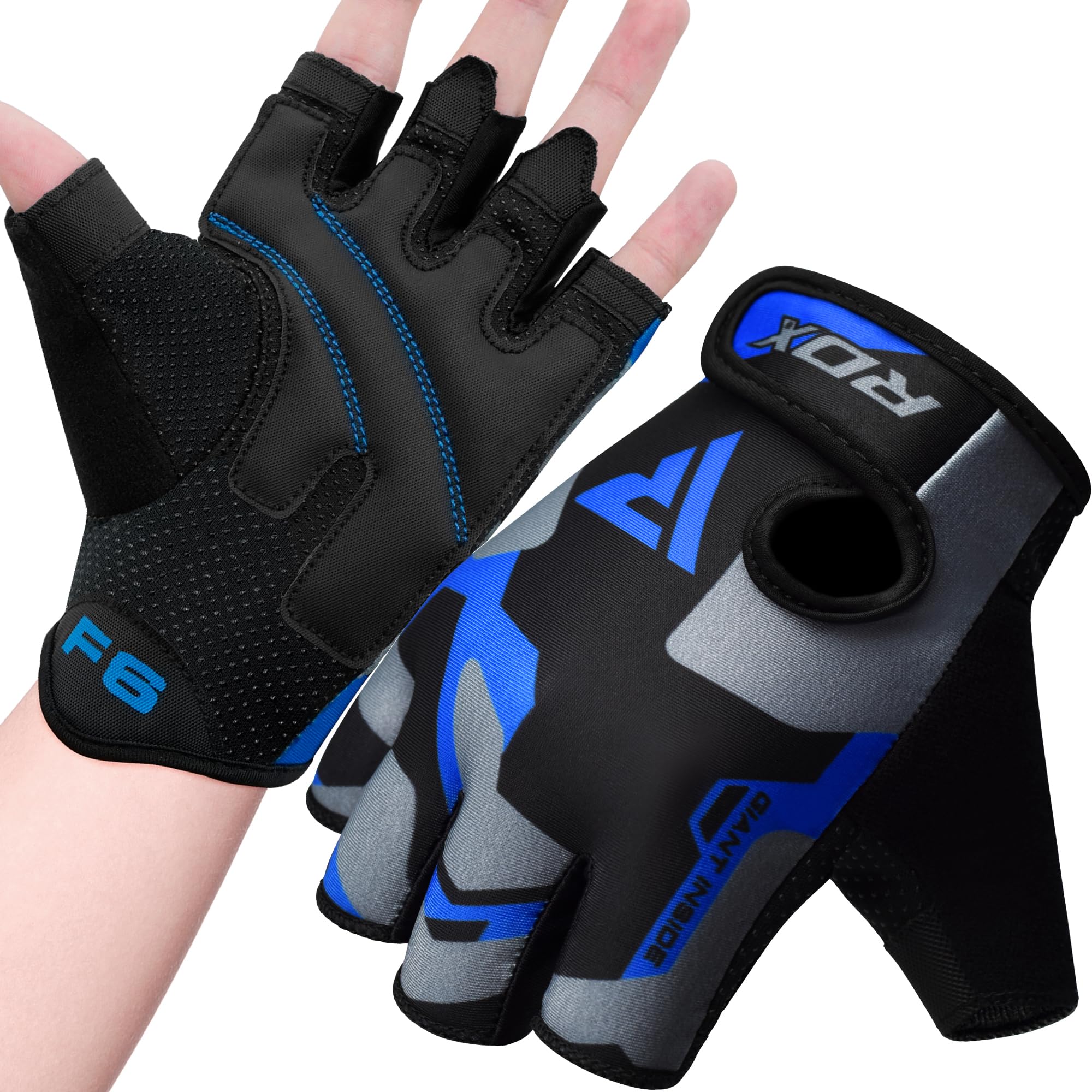 RDX Weight Lifting Gloves Gym Fitness Workout, Anti Slip Padded Palm Protection 