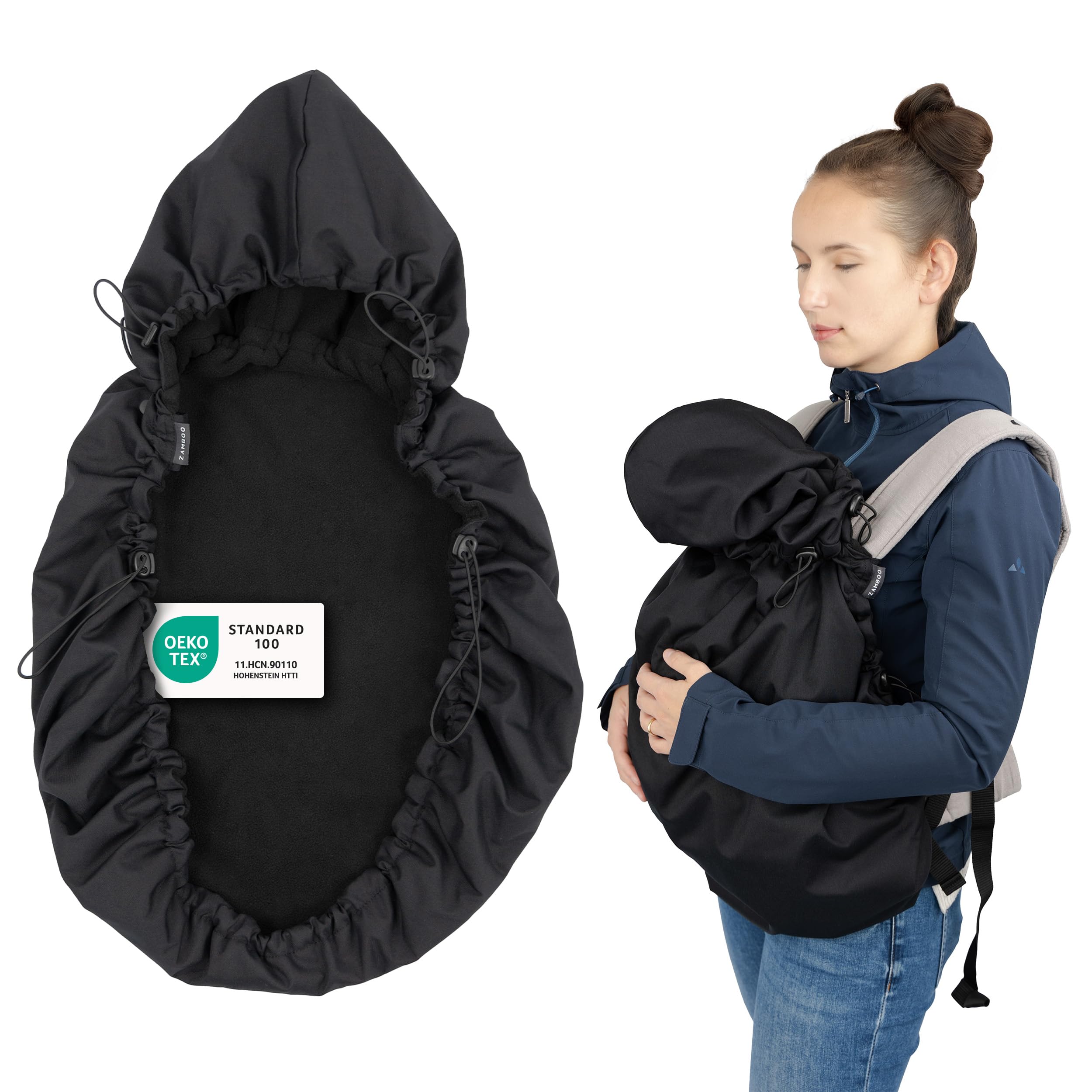 Universal Baby Carrier Cover – Warm Fleece Protection for Cold Weather – Compati