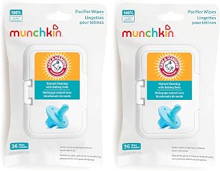 Munchkin Arm &amp; Hammer Pacifier Wipes for Baby Essentials, 72 Count