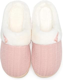 NineCiFun Damen Hausschuhe Winter, Plüsch Memory Foam Pantoffeln
