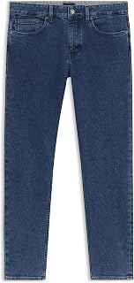 BOSS Mens Delaware BC-L-P Blue Slim-fit Jeans in Super-Stretch Denim