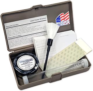 Crime Scene Basic Latent Fingerprint Kit, Bichromatic Grey Powder