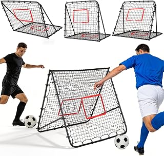 Football Rebounder Net, Adjustable Angle Kickback Target Net