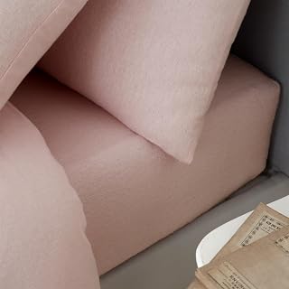 Catherine Lansfield Brushed Cotton King Fitted Sheet Pink