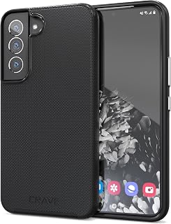 Crave Dual Guard for Samsung Galaxy S22 Case, Shockproof Protection Dual Layer Case for Samsung Galaxy S22 5G - Black