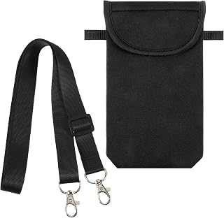 Aeaocvo Universal Cell Phone Pouch, Waterproof Neoprene Phone Sleeve with Neck Strap Lanyard Holder, Around Neck Carrying Case for Cellphone Men Women