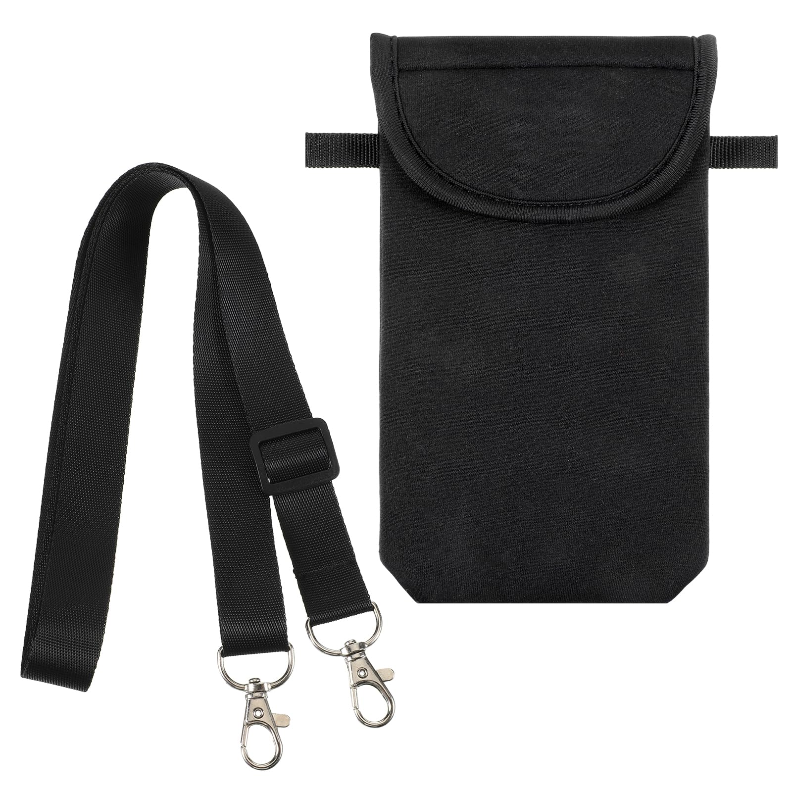 Aeaocvo Universal Cell Phone Pouch, Waterproof Neoprene Phone Sleeve with Neck S