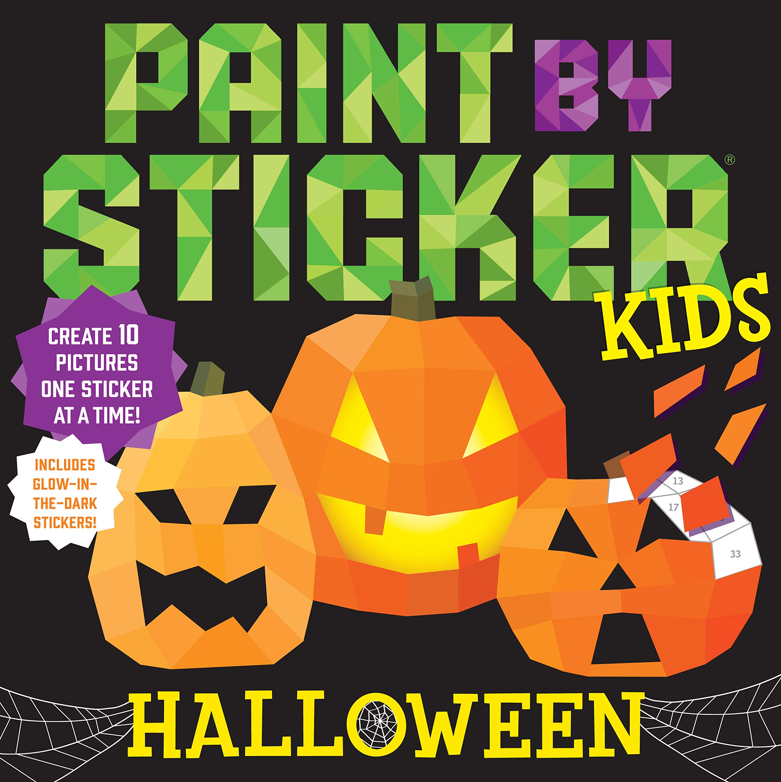 Paint by Sticker Kids (Official): Halloween: Create 10 Pictures One Sticker at a