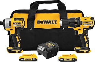 DEWALT 20V MAX Cordless Drill, Impact Driver, 2-Tool Combo Kit, Brushless, with 2 Lithium Ion Batteries and Charger Included (DCK277D2)