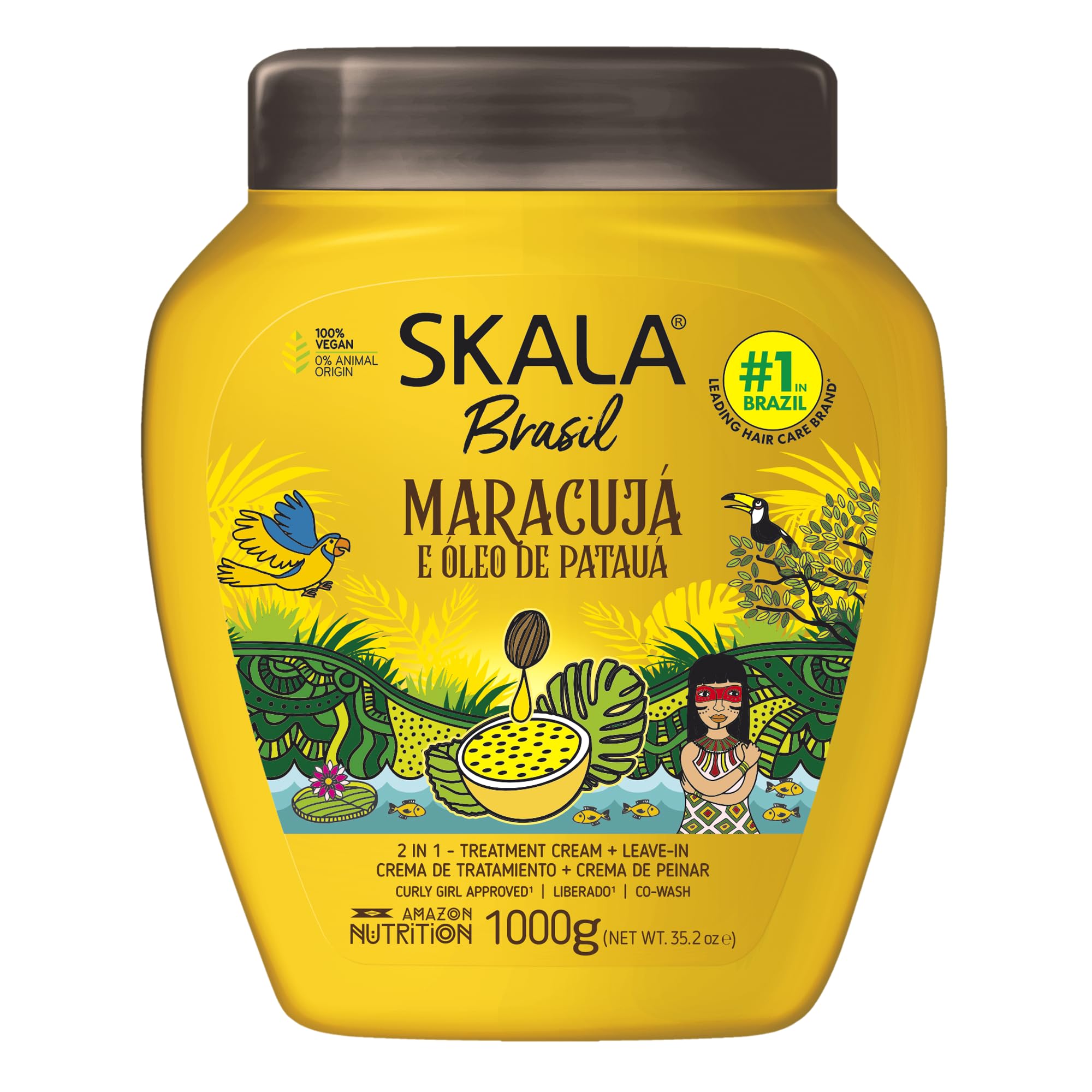 SKALA Maracujá & Óleo de Patauá 2 in 1 Treatment Cream & Leave In Conditioner, V