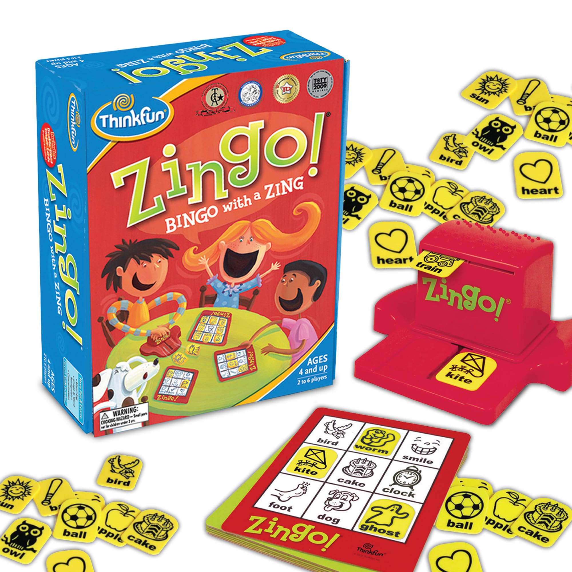 ThinkFun Zingo Bingo Award Winning Preschool Game for Pre-Readers and Early Read