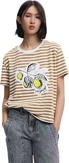 Desigual TS_Lemon T-Shirt Mujer (Pack de 1)