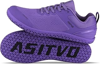 ASITVO Wide Barefoot Shoes Men Gym Zero Drop Sole Minimalist Cross Trainer Width Toe Box Sneakers Grounding Knit No-Sew Upper TPU Toe and Heel Colorful