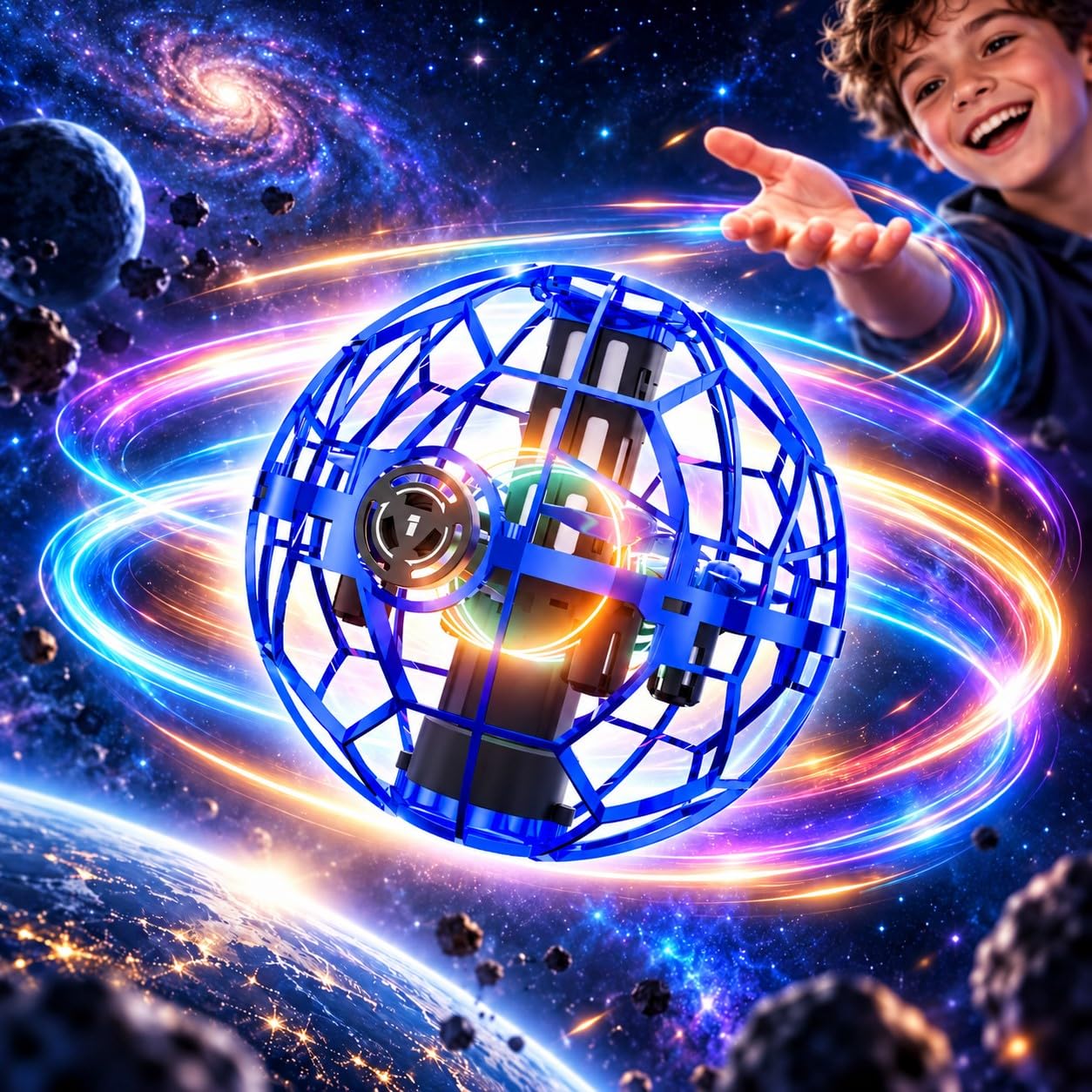 TUNIKO 2026 Smart Flying Orb Ball Toy Boomerang Fly Space Hover Cosmic Ball with