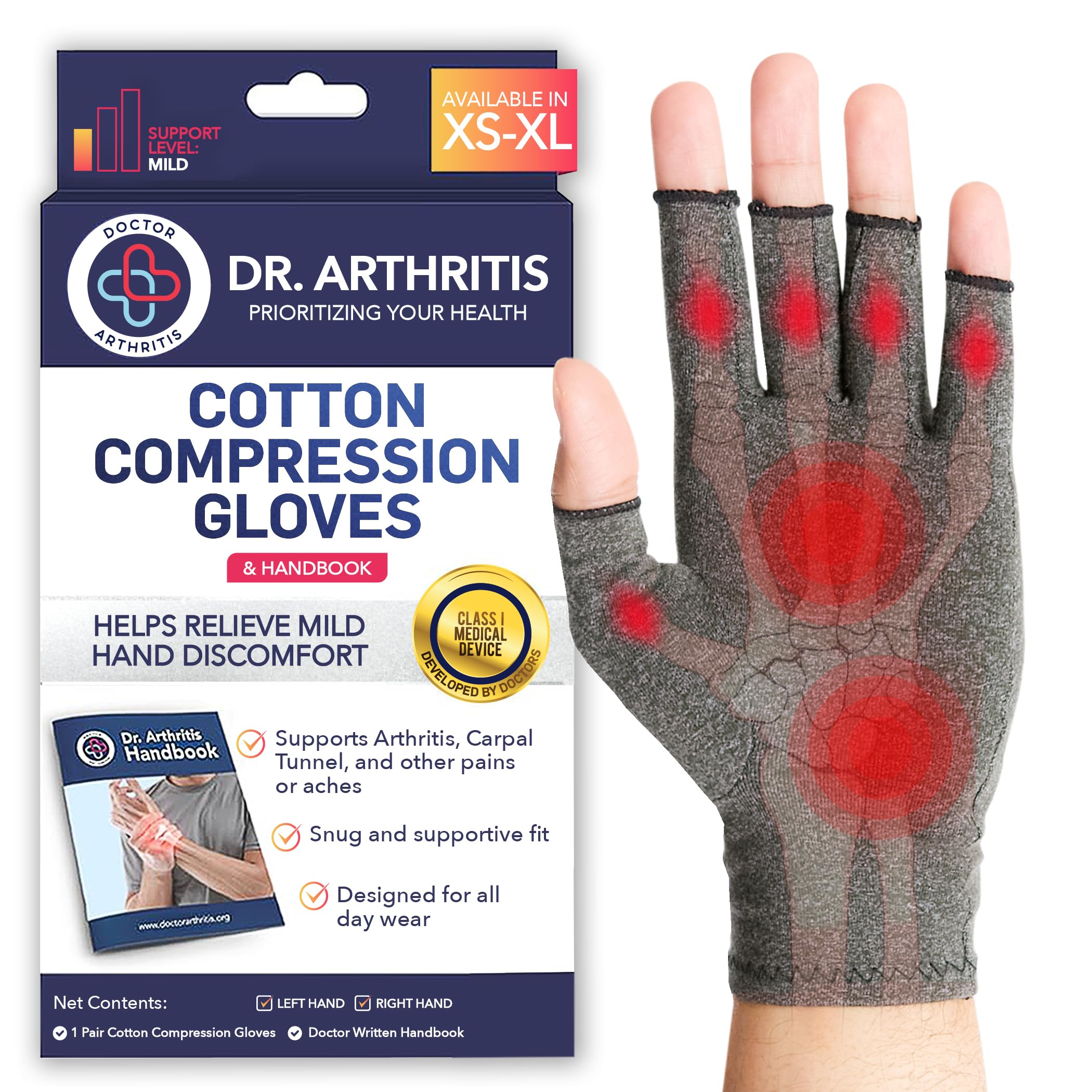 Doctor Developed Arthritis Gloves and Compression Gloves for Women and Men - Art