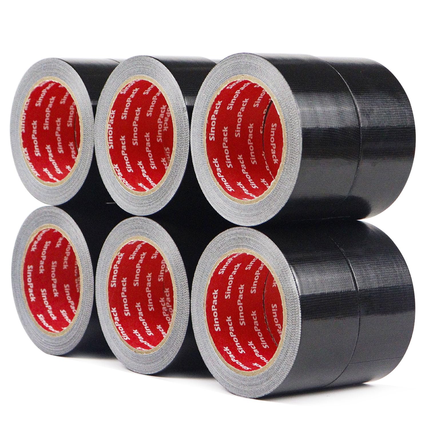Duct Tape 12 Pack Heavy Duty Waterproof Black Duct Tape No Residue Total Length 