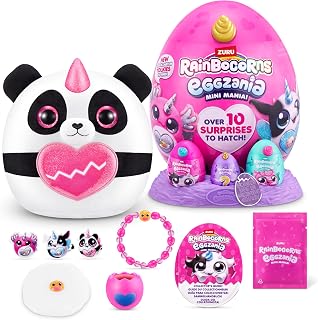 RAINBOCORNS-EGGZANIA MINI -Series 1 Plush Soft Small Panda