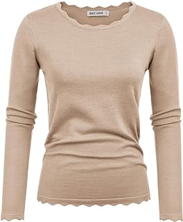 GRACE KARIN Long Sleeve Fall Sweaters for Women Trendy Business Casual Tops
