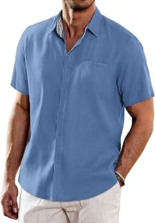 Coofandy Men's Western Western (Pack of 1)