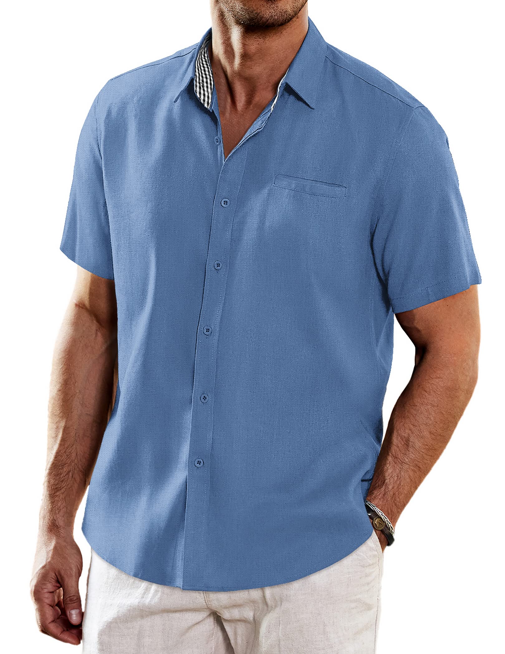 Coofandy Men's Western Western (Pack of 1)