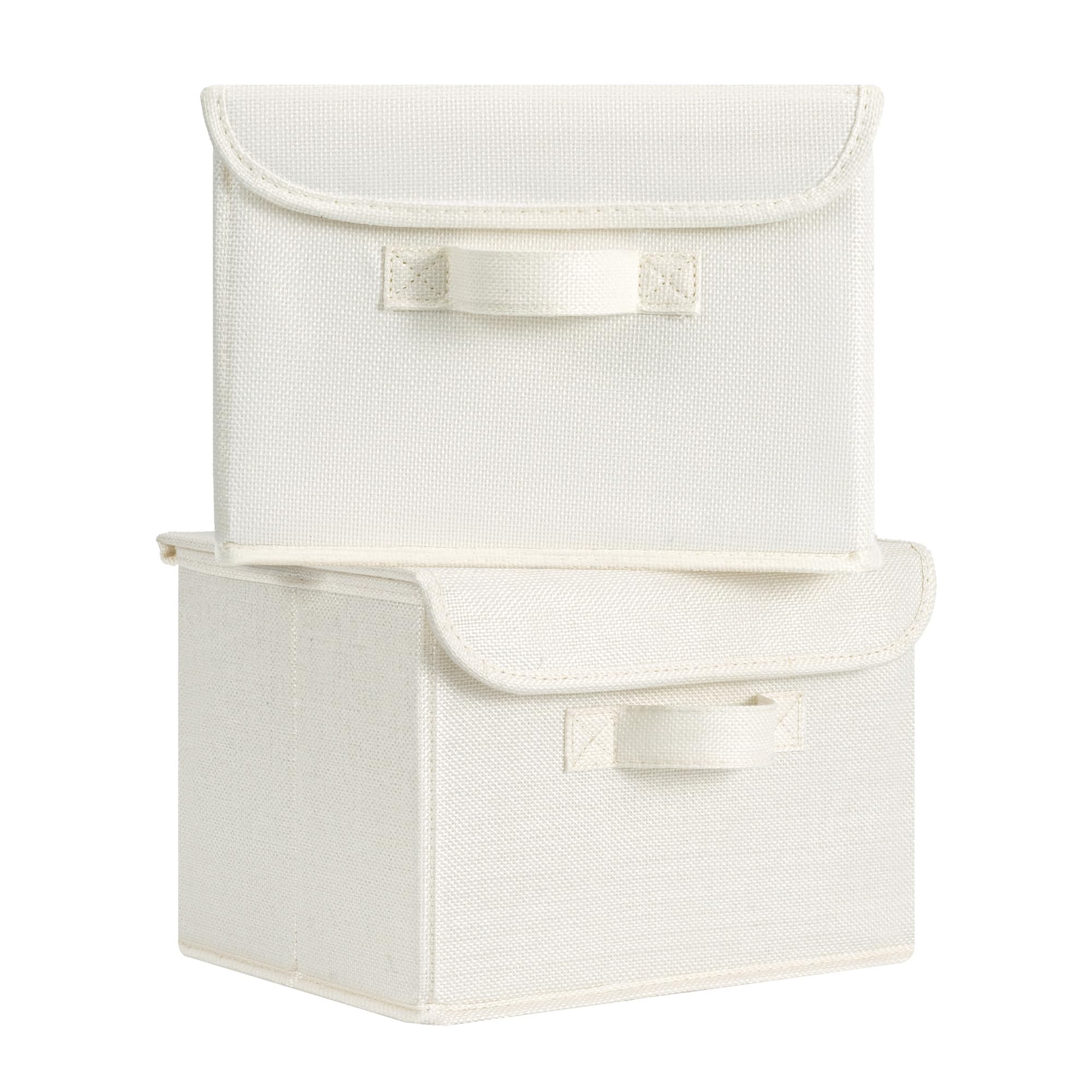 GRANNY SAYS Storage Boxes with Lid, Folding Boxes, 25.5 x 20.5 x 17.5