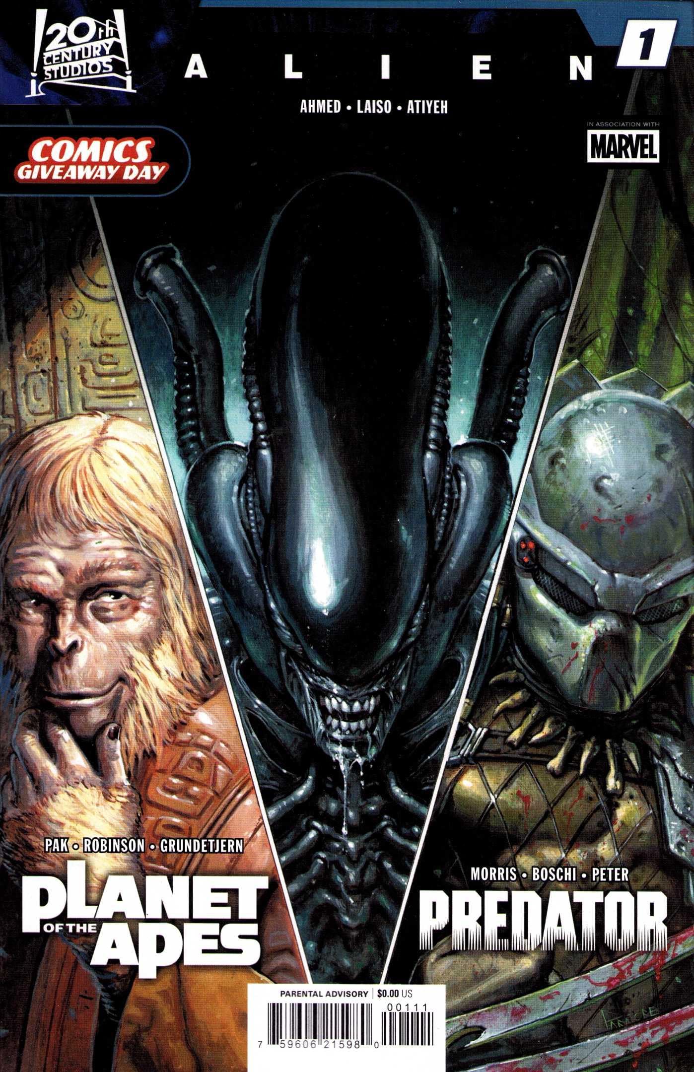Alien, Predator, And Planet of the Apes #CGD 2026 Marvel | Comic Book