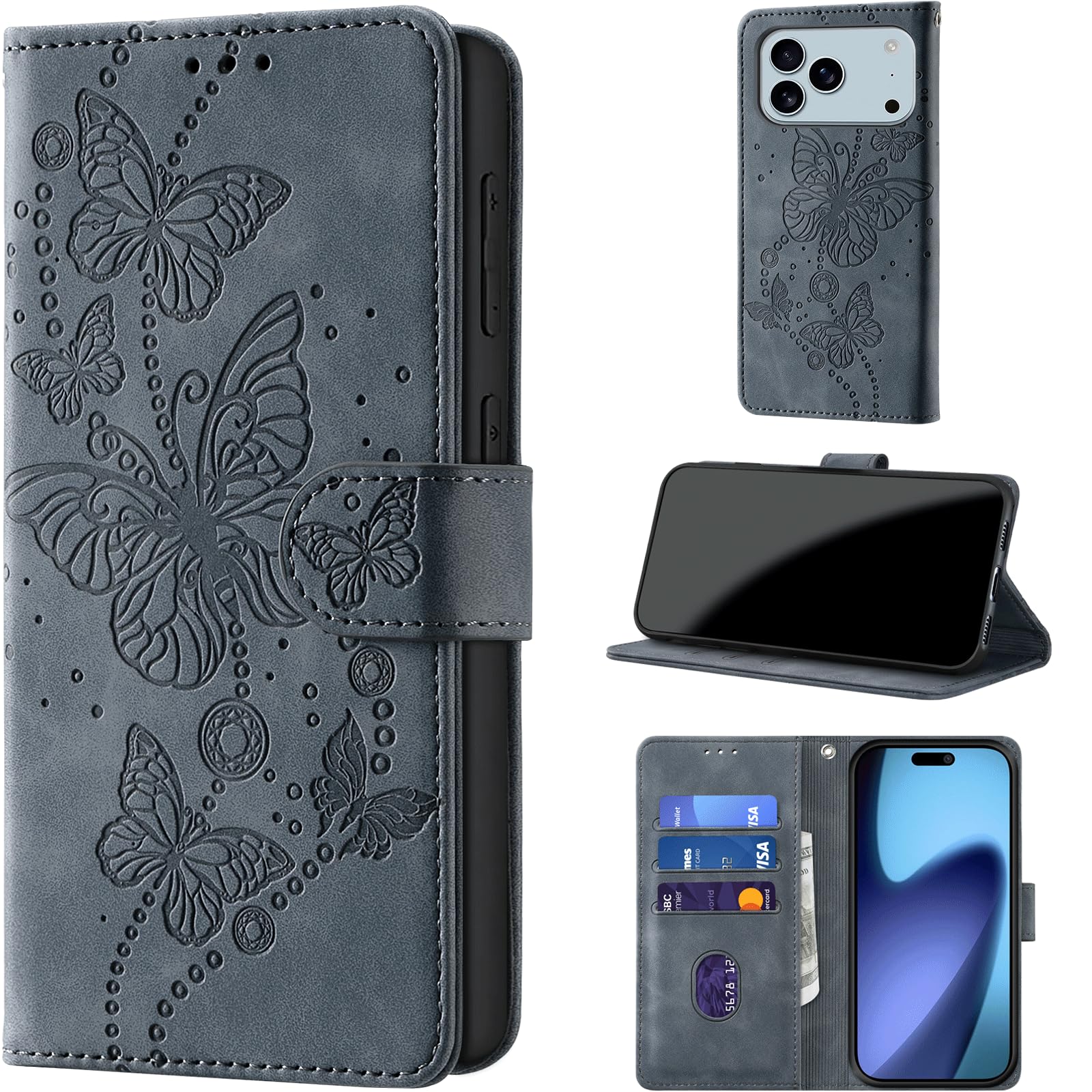 Case for iPhone 18 Pro Max/17 Pro MAX 6.9 Inch, Violet Grey