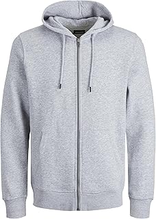 JACK & JONES Regular Fit Hoodie Jacket Zip Pullover Sweater Uni Bradley