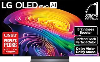 LG 55 inch Class LG OLED evo AI C6 4K Smart TV 2026 | Brightness Booster, Perfect Black & Perfect Color