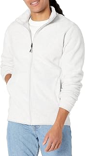 Amazon Essentials Men's Full-Zip Polar Fleece Jacket with Zippered Pockets for Cold Outdoor Weather
